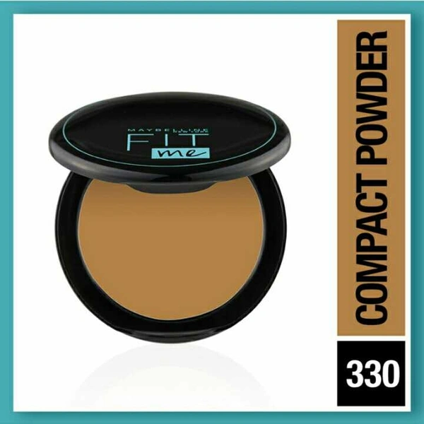 Maybelline New York Fit Me 12Hr Oil Control Compact, 330 Toffee, 8g