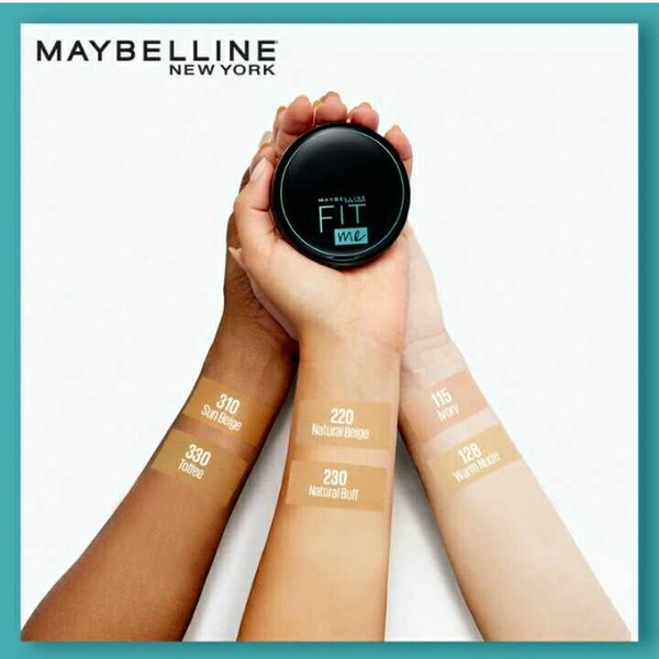 Maybelline New York Fit Me 12Hr Oil Control Compact, 330 Toffee, 8g