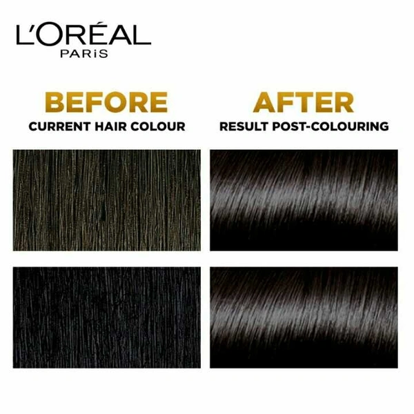 L'Oreal Paris Excellence Creme Hair Color, 1 Black, 72ml+100g
