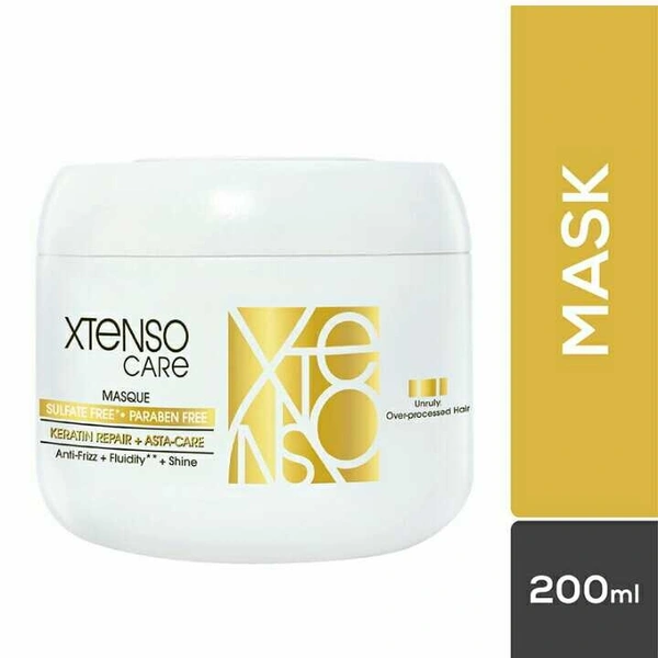Loreal Xtenso Care Sulfate-free Masque | For all hair types | Gently cleanses, controls frizz and adds shine | With Keratin Repair and Asta-Care *without sulfate surfactants 200ml Loreal Xtenso Care Sulfate-free Masque | For all hair types | Gently cleanses, controls frizz and adds shine | With Keratin Repair and Asta-Care *without sulfate surfactants 200ml