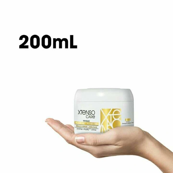 Loreal Xtenso Care Sulfate-free Masque | For all hair types | Gently cleanses, controls frizz and adds shine | With Keratin Repair and Asta-Care *without sulfate surfactants 200ml Loreal Xtenso Care Sulfate-free Masque | For all hair types | Gently cleanses, controls frizz and adds shine | With Keratin Repair and Asta-Care *without sulfate surfactants 200ml