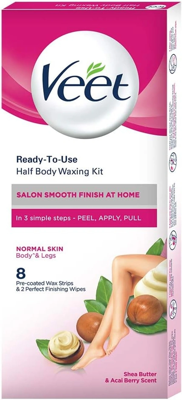 Veet Full Body Waxing Kit for Normal Skin 8 Pc Pack  Veet Full Body Waxing Kit for Normal Skin - 8 Pc Pack 