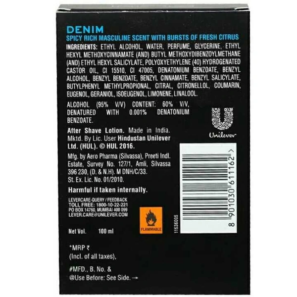 Axe signature temptation after shave lotion Denim 100ml