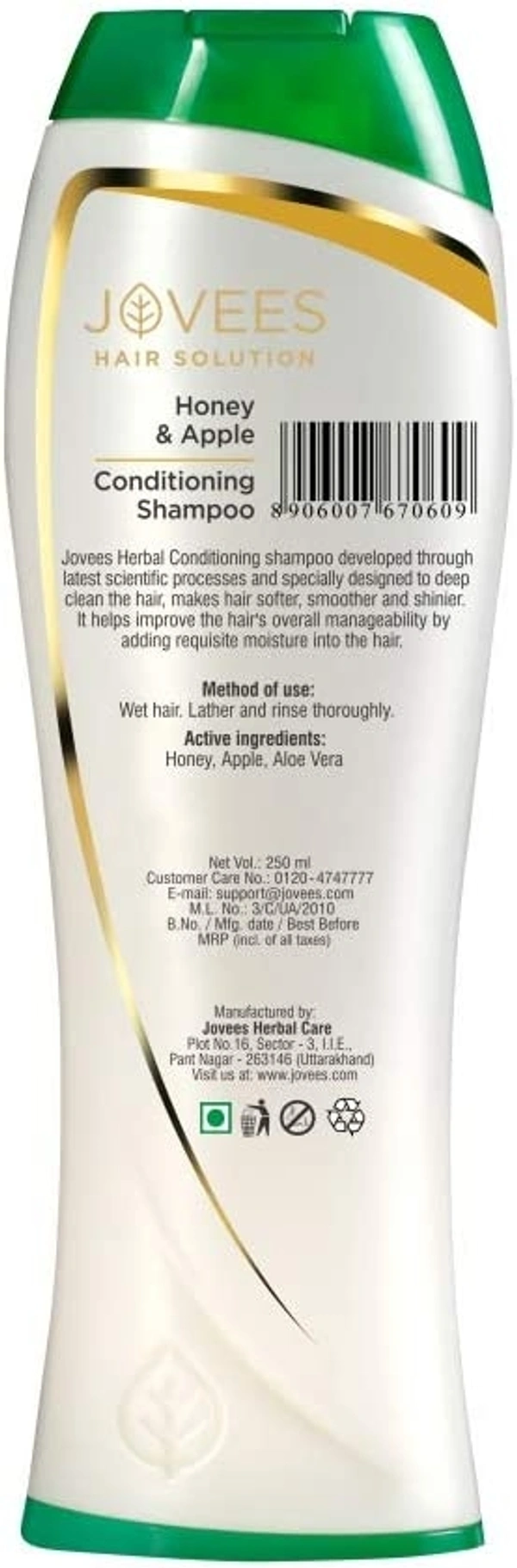 Jovees Honey and Apple Hair Conditioning Shampoo, 250ml