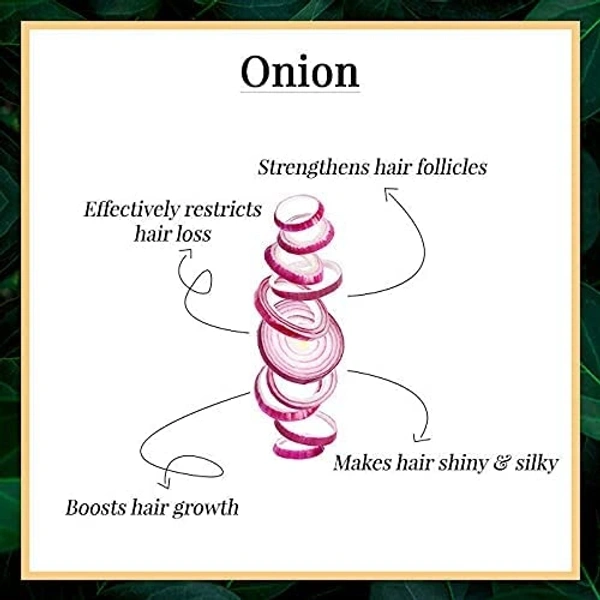 Good Vibes Onion Hairfall Control Shampoo, 200 ml 