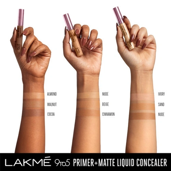 Lakme 9to5 Primer + Matte Liquid Concealer - 16 Sand