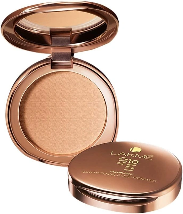 Lakme 9 to 5 Flawless Matte Complexion Compact Powder, Melon, 8gm 