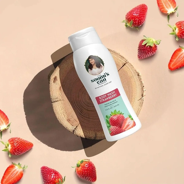 SOUMIS CAN STRAWBERRY BODY WASH 200 ml
