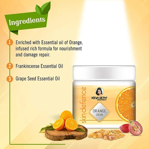 Keya Seth Aromatherapy Skin Defence Orange Cream 50gm 