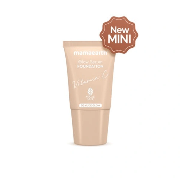 Mamaearth Glow Serum Foundation Mini Tube - 03 Nude Glow (18ml)