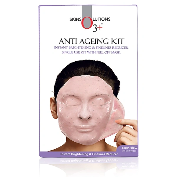 o3+ O3+ Anti Ageing Facial kit Brightening & Finelines Reducer With Peel off Mask 45gm