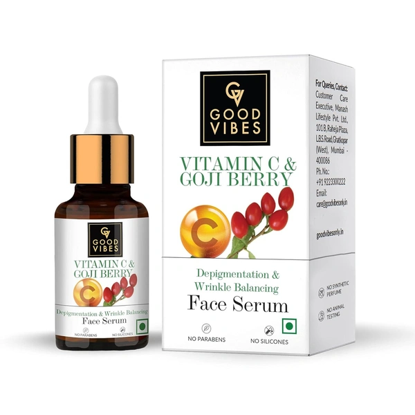 Good Vibes Vitamin C & Vitamin B3 Skin Glow Serum, 10 ml