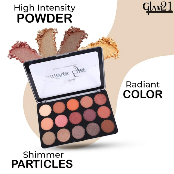 GLAM 21 Sensational 15 Colour Eyeshadow Palette SHADES 01