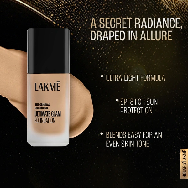 Lakmé Invisible Finish SPF 8 Foundation, Shade 02