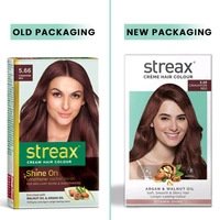 Streax Cream Hair Colour for Women & Men 5.66 cinnamon red 50ml 
