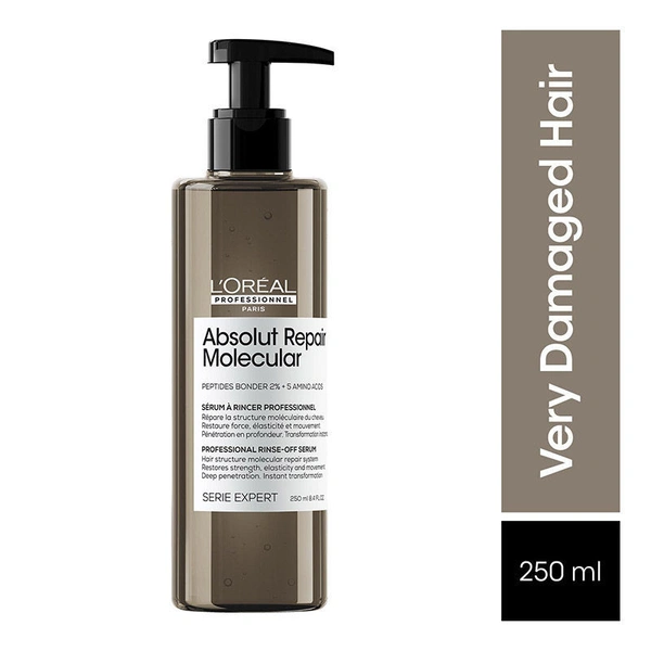 L'Oréal Professionnel Absolut Repair Molecular Deep Repairing Hair Rinse-Off Serum For Damaged Hair(250ml)