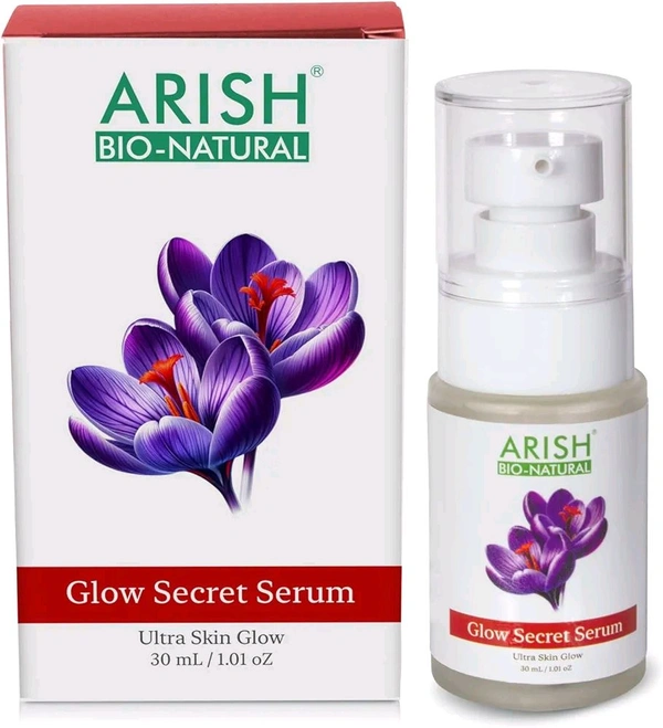 Arish Secret Glow Serum  ARISH BIO-NATURAL GLOW SECRET SERUM, 30 ML