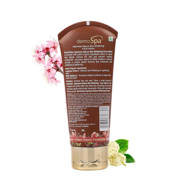 Lotus Dramo Saga Lotus Professional dermoSpa Japanese Sakura Skin Whitening Face Wash(80gm)