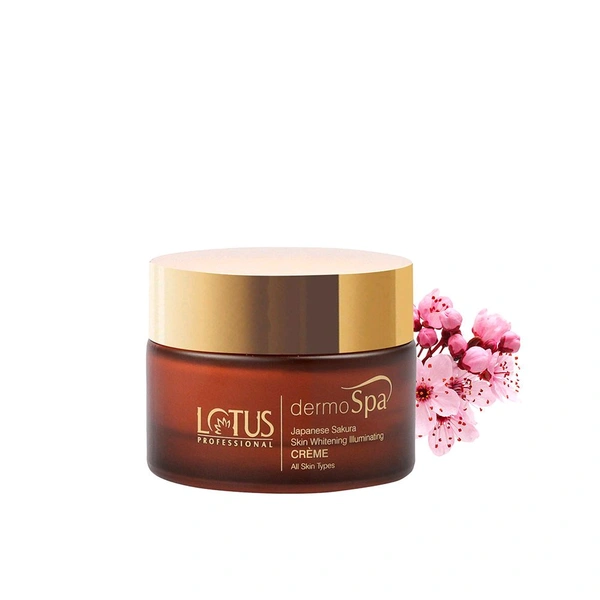 Lotus Professional DermoSpa Japanese Sakura Skin Whitening & Illuminating Creme With SPF 20(50gm)