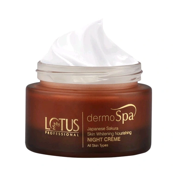 Lotus Professional dermoSpa Japanese Sakura Skin Whitening & Nourishing Night Creme(50gm)