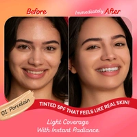 Dot & Key Strawberry Dew Tinted Sunscreen SPF 50+ PA+++, 50g.  - 01 porcelain