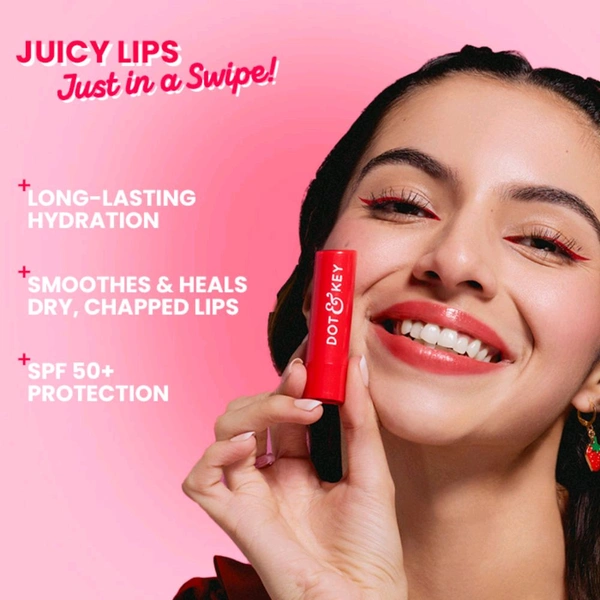 Dot & Key Barrier Repair Hydrating Lip Balm Strawberry Red (4.5g)