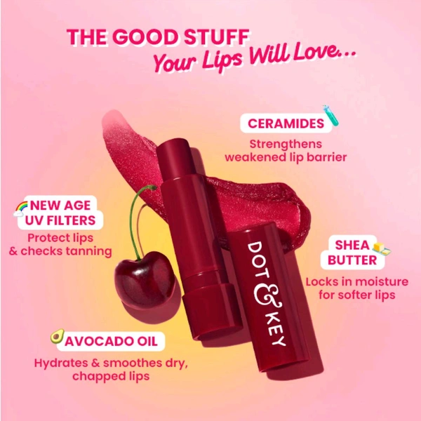 Dot & Key Barrier Repair Hydrating Lip Balm , Cherry Crimson (4.5g)