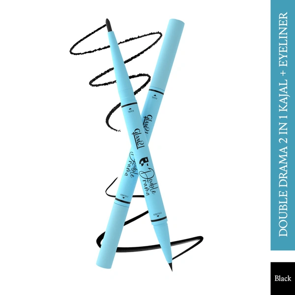 Glam21 Double Drama Kajal+Eyeliner 