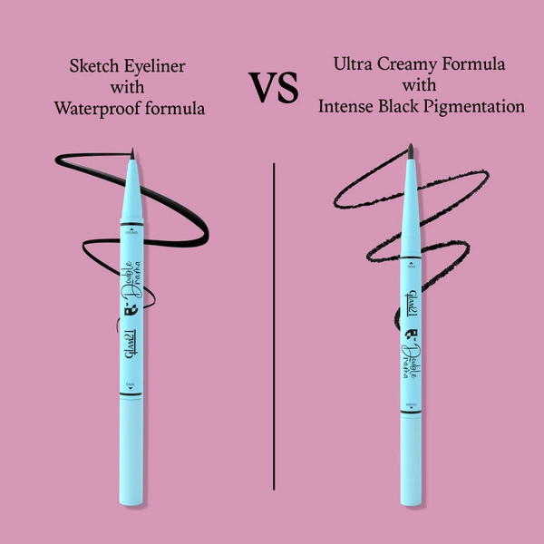 Glam21 Double Drama Kajal+Eyeliner 