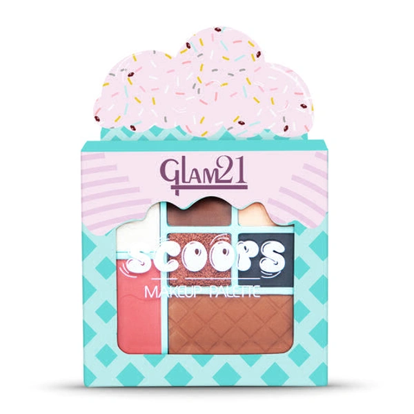glam 21 Scoops Makeup Palette ,s# CHOCOLATE CHIP