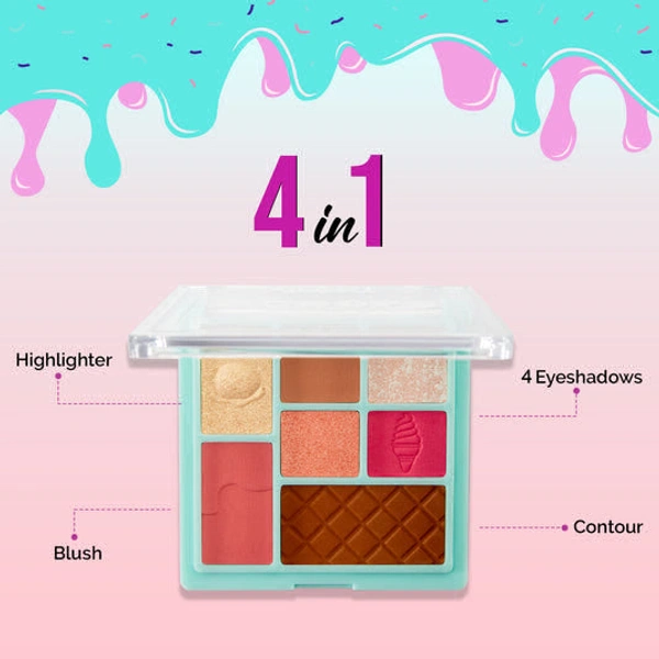 glam 21 Scoops Makeup Palette ,s# CHOCOLATE CHIP