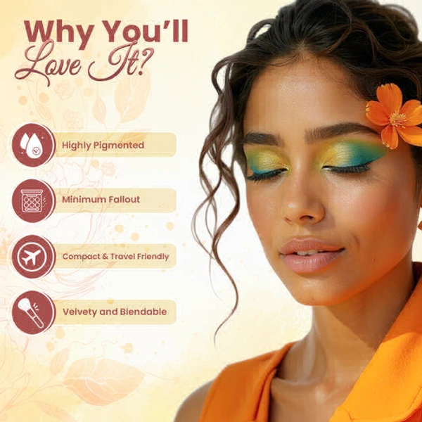 glam21 Floral Hues Eyeshadow palette COLOR: TULIP