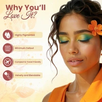 glam21 Floral Hues Eyeshadow palette COLOR: HIBISCUS