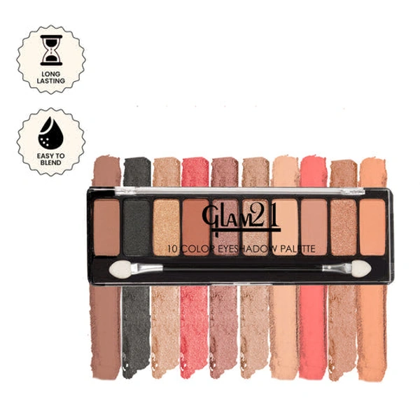 glam21 10 Color Eyeshadow Palette, COLOR: GET SMOKY