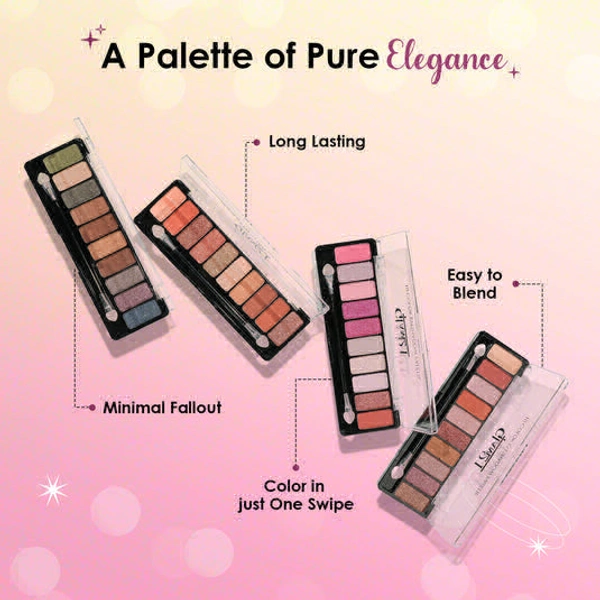 glam 21 10 Color Eyeshadow Palette COLOR: FLORAL BEAUTY