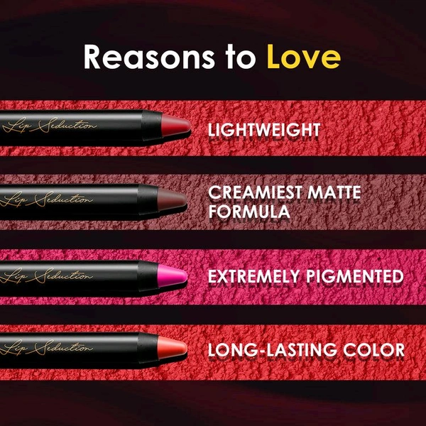 Glam 21 Lip Seduction Non-Transfer Crayon Lipstick (SHADE 01 INDIAN RED) - INDIAN RED 01