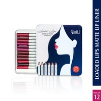 glam21 Loaded Lips Matte Lip Liner 12 Pieces Box 