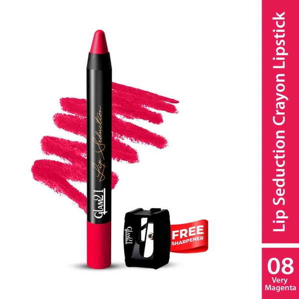 Glam 21 Lip Seduction Non-Transfer Crayon Lipstick (SHADE 01 INDIAN RED)