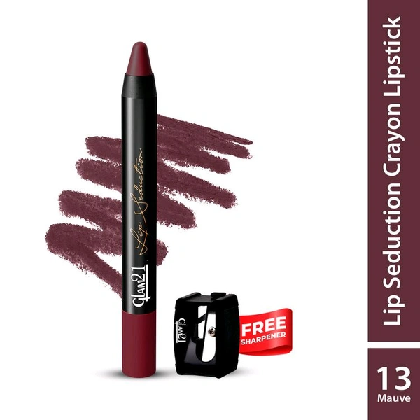 Glam 21 Lip Seduction Non-Transfer Crayon Lipstick Mauve-13