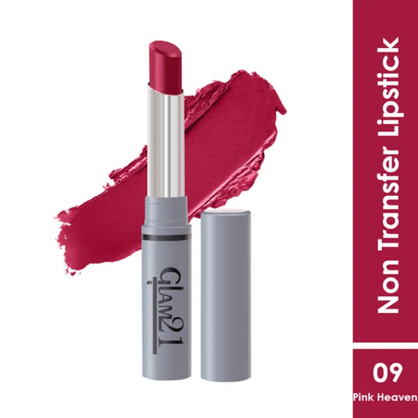glam 21 Non Transfer Lipstick - RED MOUSSE-01 - PINK HEAVEN-09