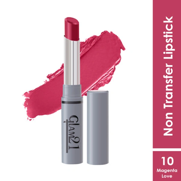 glam 21 Non Transfer Lipstick - RED MOUSSE-01 - MAGENTA LOVE-10