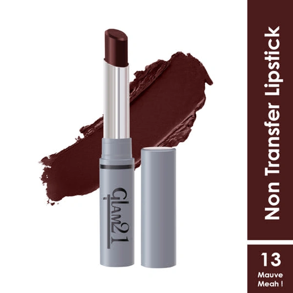 glam 21 Non Transfer Lipstick - RED MOUSSE-01 - MAUVE MEAH-13