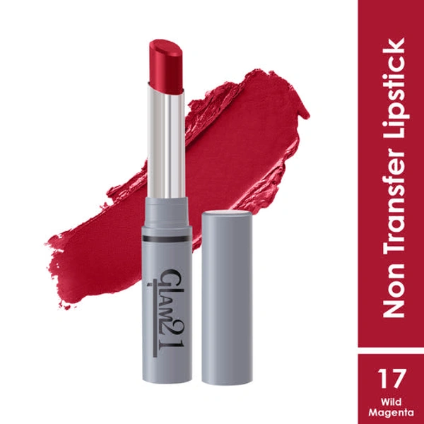 glam 21 Non Transfer Lipstick - RED MOUSSE-01 - WILD MAGENTA-17