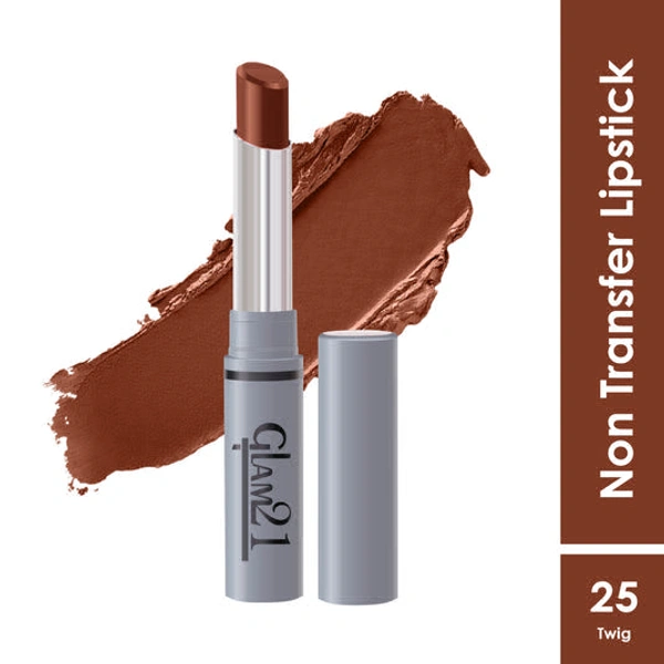 glam 21 Non Transfer Lipstick - RED MOUSSE-01 - TWIG-25