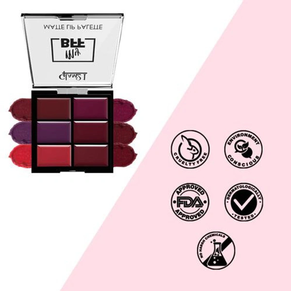 Glam21 My BFF Matte Lip Palette - 01 Bold (9g)