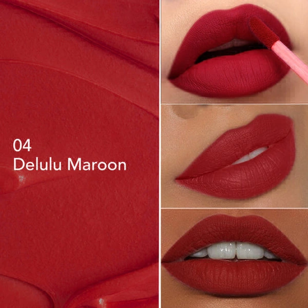glam 21 Mattitude Lipstick CAUGHT RED HANDED 01 - DELULU MAROON 04