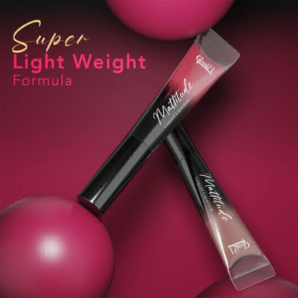 glam 21 Mattitude Lipstick CAUGHT RED HANDED 01 - DELULU MAROON 04