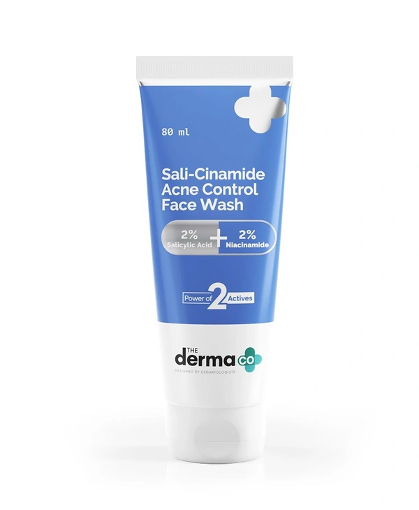 The Derma CoSali-Cinamide Anti-Acne 2% Salicylic Acid Face Wash , 80 ml