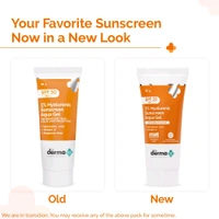 The Derma Co1% Hyaluronic Sunscreen Spf 50 Pa+++ Aqua Gel For Normal To Oily , 30 ml - 30 ml