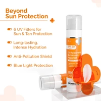 The Derma Co1% Hyaluronic Sunscreen Spf 50 Pa+++ Aqua Gel For Normal To Oily , 30 ml - 50 ml